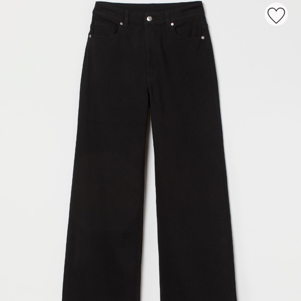 HM WIDE LEG TWILL PANTS